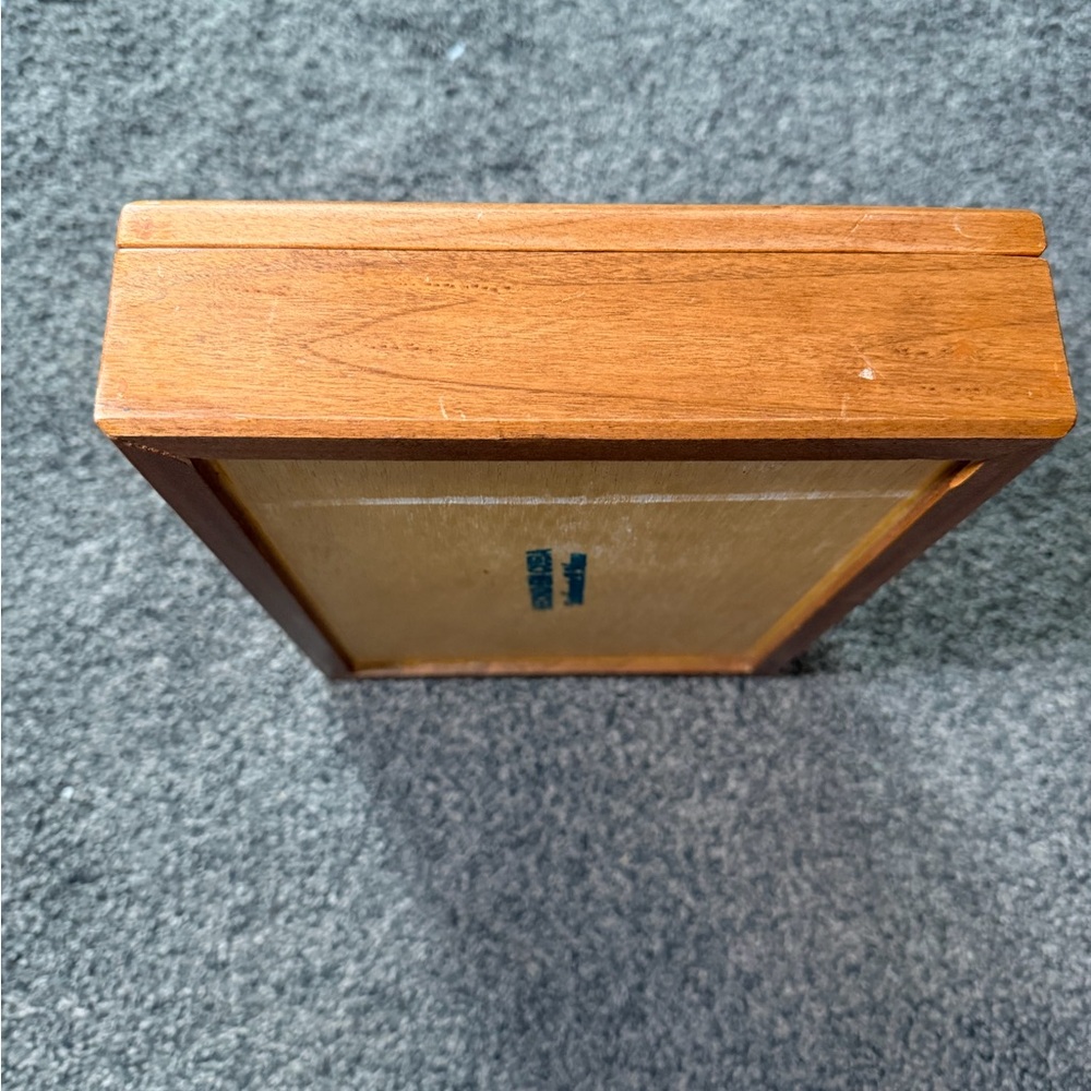 Wood Display Case with Glass Top - Warm Brown - Picture 5 of 6